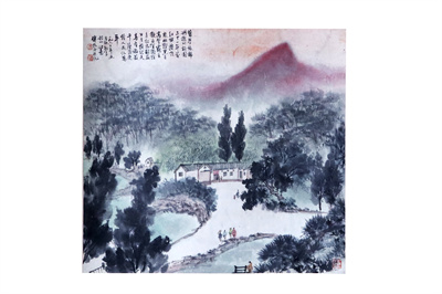 傅抱石山水画